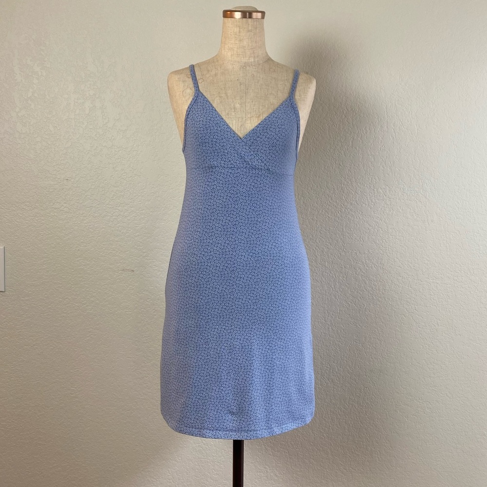 Brandy Melville floral baby blue dress XS